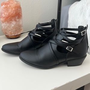 Charlotte Russe Black Ankle Booties